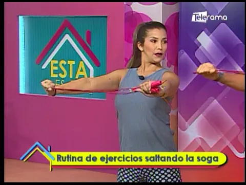 Rutina de ejercicios saltando la soga