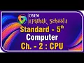 Std 5 Computer Ch 2 CPU