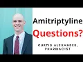 Pharmacist Answers 11 Amitriptyline Elavil Questions