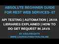 Web services REST 07 Automation API Testing GET Request JAVA - HTTP URL CONNECTION Tamil