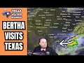 Tropical Storm Bertha Brings South Texas Rain Heat Continues