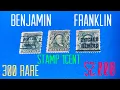 Benjamin Franklin stamps 1 cent green rare Josershina in world