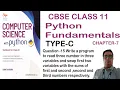 Chapter 7 Type-C Question 15 Python Program