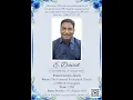 In Loving Memory of E David - Funeral Service