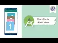 How to Create StackView in Android Studio StackView Android Coding