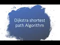 Dijkstra Algorithm shortest path algorithm in 3 minutes