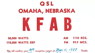 1110kHz KFAB Omaha NE USA 11-03-1987 RGC198