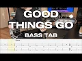 Download Lagu Linkin Park - Good Things Go // Bass Cover // Play Along Tabs and Notation