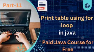 for loop in java Part-11 print table in java