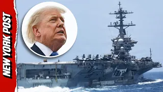 Trump Says USS Abraham Lincoln Deployment Not Nearly Long Enough During Press Gaggle