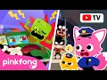 🚓 Zombie Police Car is Broken! | Car Town | Catch the Thief | Veo Veo | Pinkfong Car Story