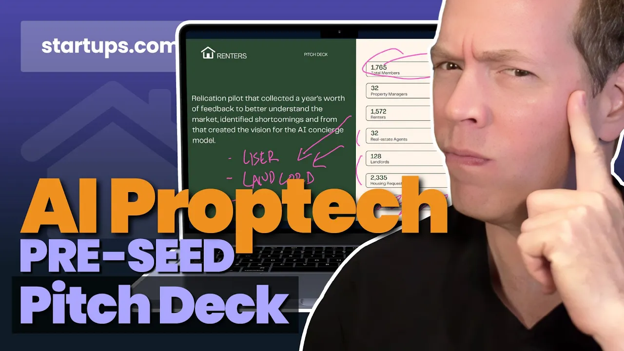 PRE-SEED Pitch Deck Review: Does this AI Proptech Have the Right Market?