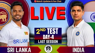 🔴Live: Ind vs SL, 2nd Test Day 4-3rd Session | India vs Sri Lanka | Live Cricket Score & commentary