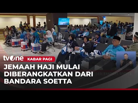 Calon Jemaah Haji Kloter Pertama Mulai Diberangkatkan Melalui Bandara Soetta