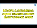 DevOps SysAdmins Squid reverse proxy maintenance mode