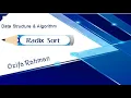 Lec 08 Radix Sort Algorithm Data Structure Algorithm Bangla Tutorial
