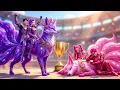 Lagu Violet Family VS Pink Family: RUMI Gets Magic Demon Fox Racing Championship - KPOP Demon Hunters