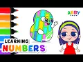 Number 8 Numbers Learning and Coloring for Kids The Abby Show