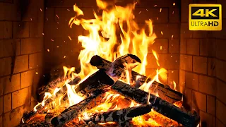 Fireplace Comfort 12 HOURS With Hypnotic Flames With Deep Wood Crackles For Background Ambience 