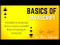 Variables in JavaScript Quick guide to define variables