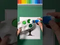 Easy Tree Painting Technique Using Q-tips 🌳