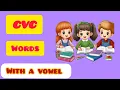 Cvc word with one vowel a word list