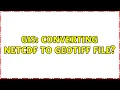 GIS Converting netCDF to geotiff file