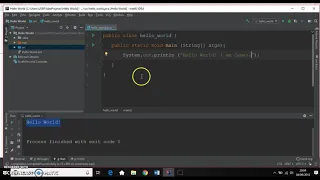 Hello World in Java by using Intellij IDEA Platform