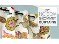 How to Make No Sew Grommet Curtains