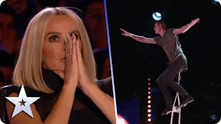 omg unicyclist wesley williams act keeps getting bigger and better auditions bgt 2020