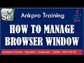 Selenium with Java 5 - How To Manage Browser Window set get window size set get position