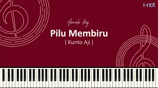 Download Pilu Membiru (Karaoke Piano Lirik Lagu) - Kunto Aji (Female Key) MP3