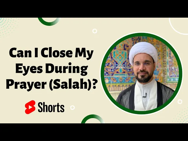 ⁣Can I Close My Eyes in Salah (Prayer)? #shorts