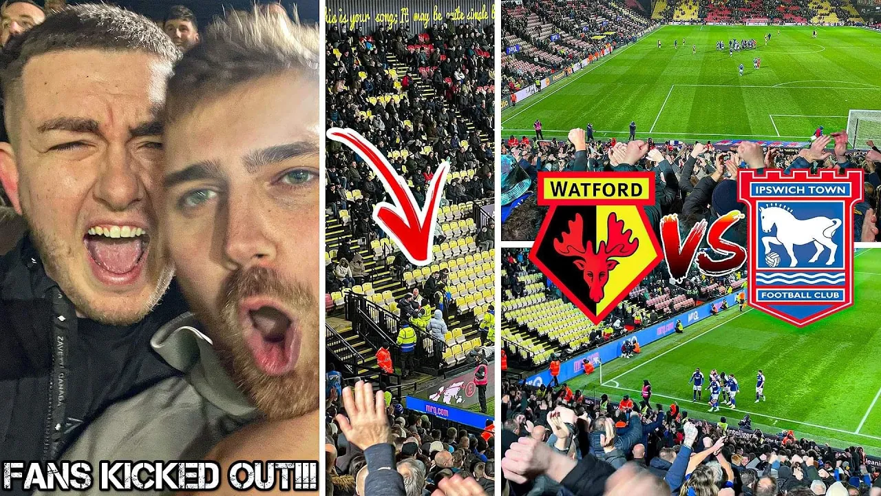 WATFORD VS IPSWICH TOWN | 1-2 | 80TH MINUTE GOAL ...