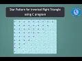 Star Pattern for Inverted Right Triangle using C program