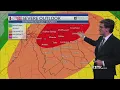 Severe weather outlook 11 a m update for East Texas