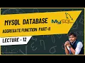 SQL lecture - 12 Aggregate Function NMD Pvt Ltd