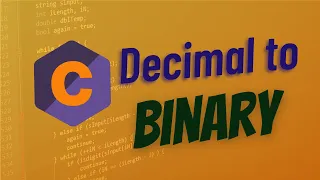 Convert Decimal to Binary in C Decimal Number to Binary Number