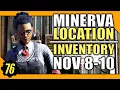 Fallout 76 Minerva s Location and Inventory November 8-10