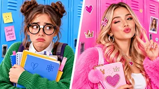 💜✨ RAGAZZA NERD VS POPOLARE! Glow-Up Estremo & Trucchi di Stile | di 123 GO!