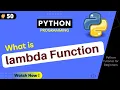 What is lambda function in Python lambda function Example Python Tutorial Part
