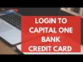 Capital One Credit Card Login How to Sign in to Your Capital One Credit Card Account 2023