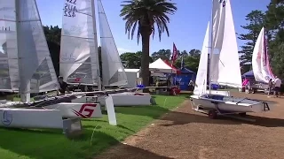 2016 Sydney Sailboat Expo. Tom Burton Australian and World Laser Olympic #1