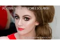 Smoldering brown doll makeup backstage at Nicola Smyth hair photoshoot tutorial