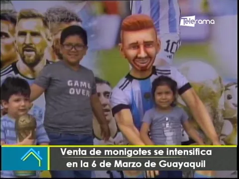 Venta de monigotes se intensifica en la 6 de Marzo del Guayaquil