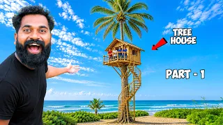 Coconut Tree House Making Part - 1 | M4 Tech |