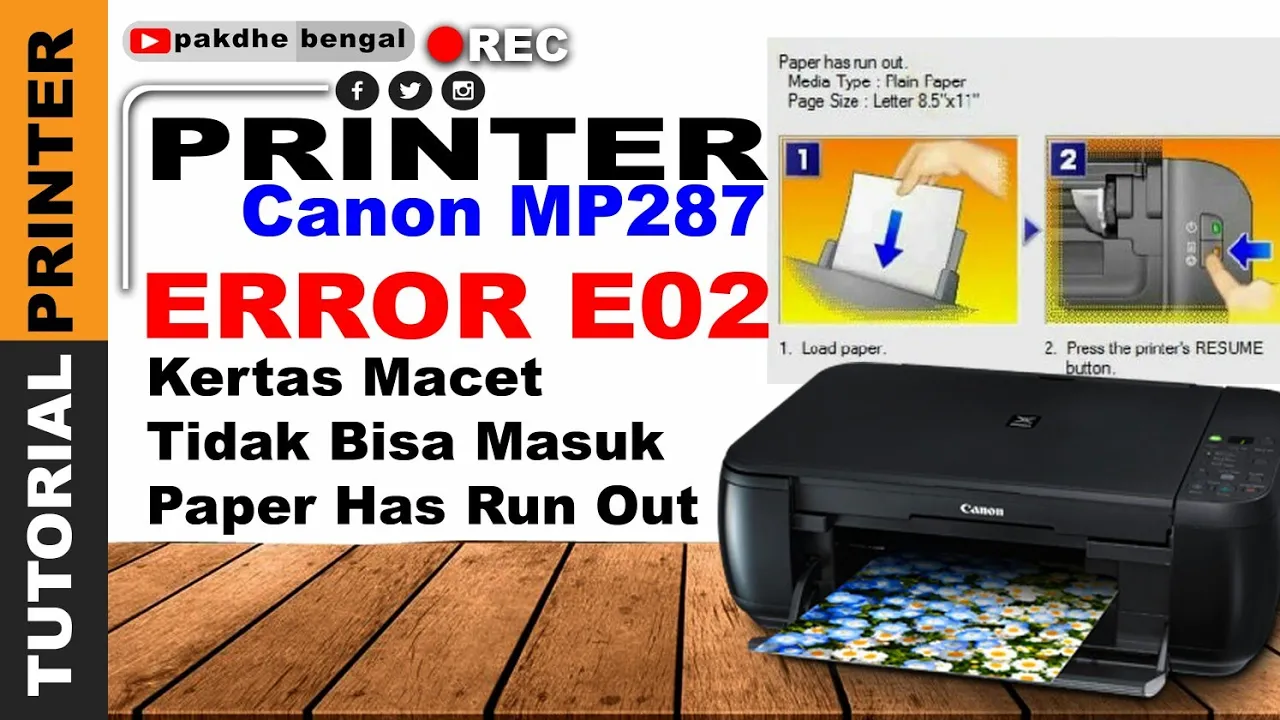 Mengatasi Printer Canon mP287 / mP258 error code E03 ☕. 