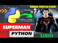 Superman Logo Using Python Turtle Code Python Programming Hub