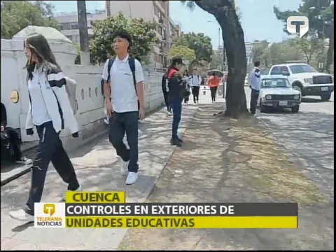 Controles en exteriores de unidades educativas