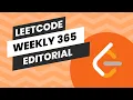 LeetCode Weekly Contest 365 Editorial Part - 1